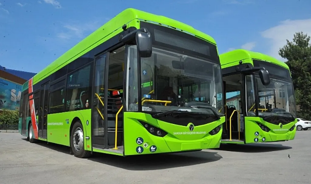 Samsun'da Ulaşıma Yeşil Otobüs Hamlesi