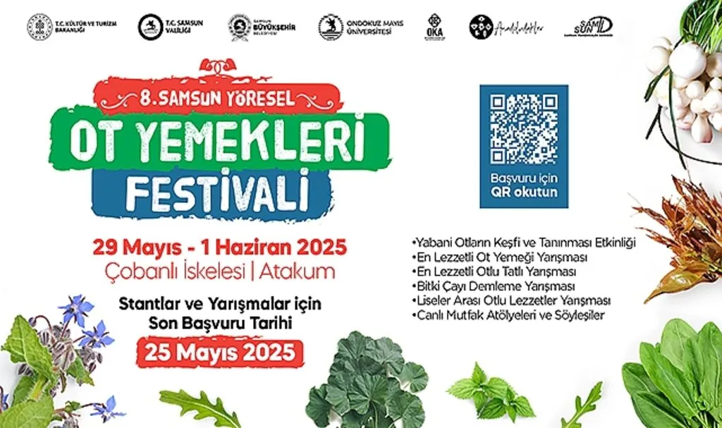 Samsun'da Yöresel Ot Yemekleri Görücüye Çıkacak