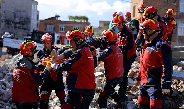 Samsun'da 6.4'lük Deprem Tatbikatı