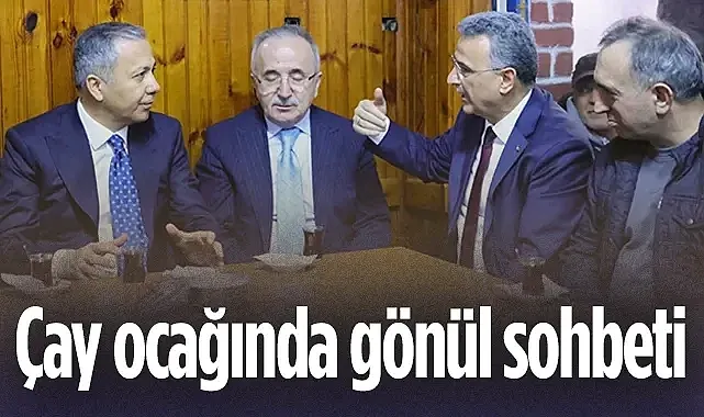 İlkadım Belediye Başkanı İhsan Kurnaz ve Bakan Yerlikaya'dan Çay ocağında gönül sohbeti