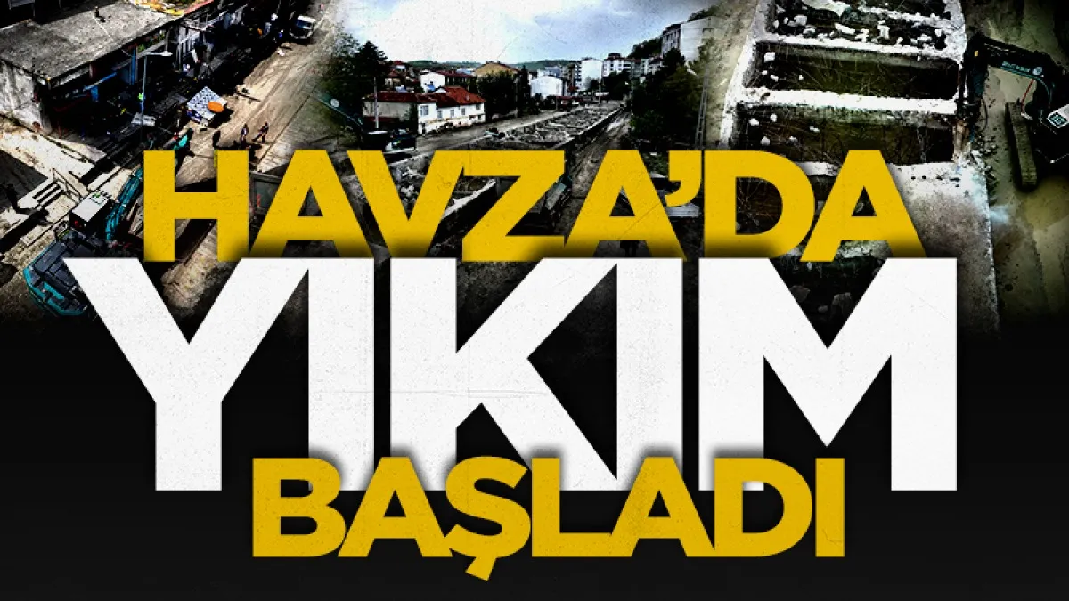Havza'da dere üstündeki iş yerleri için yıkım kararı
