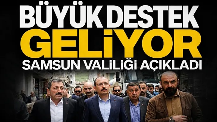 Samsun Valiliği'nden Havza için açıklama: Destekler hayata geçiriliyor